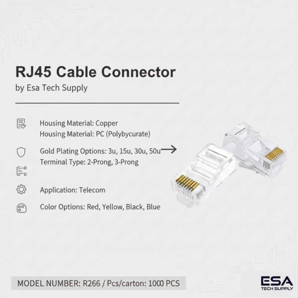 RJ45 Cable Connector – Esa Tech Supply